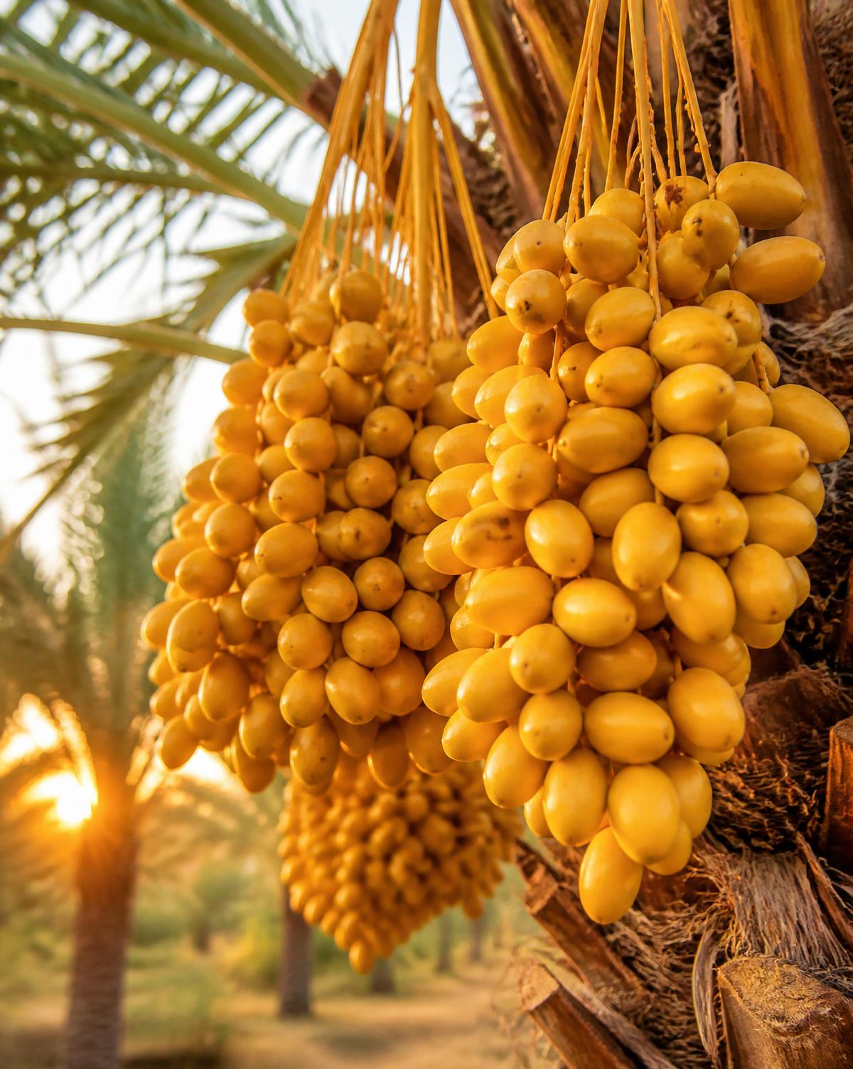 Premium golden dates at Hail Farms